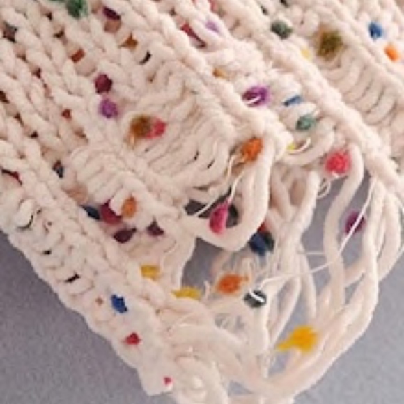 Last ONE-NEW!! Drop Shoulder Frayed Crop Sweater!! - Picture 7 of 7